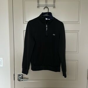 Lacoste Black Medium Quarter Zip Used in Great Condition